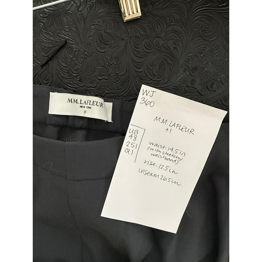 M.M. LaFleur Pants Women's +1 (29 Waist) Gray Cropped - Picture 3 of 4